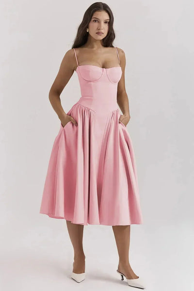 Kiki Retro Midi Dress
