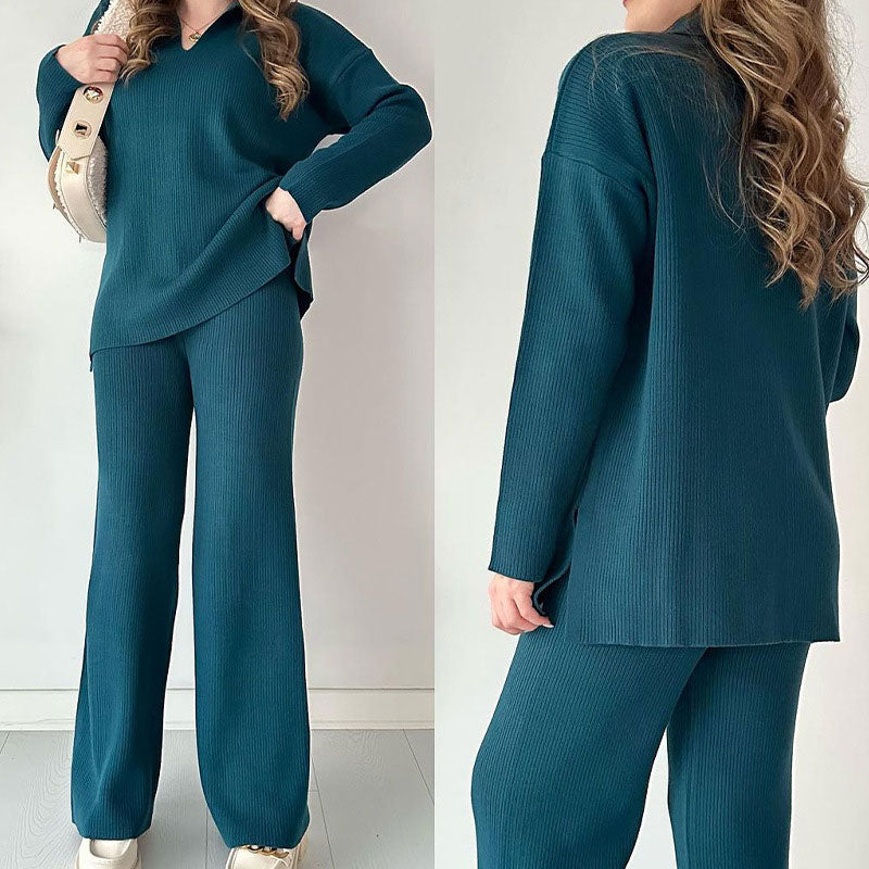 Erin | Casual Two-Piece V-Neck Set
