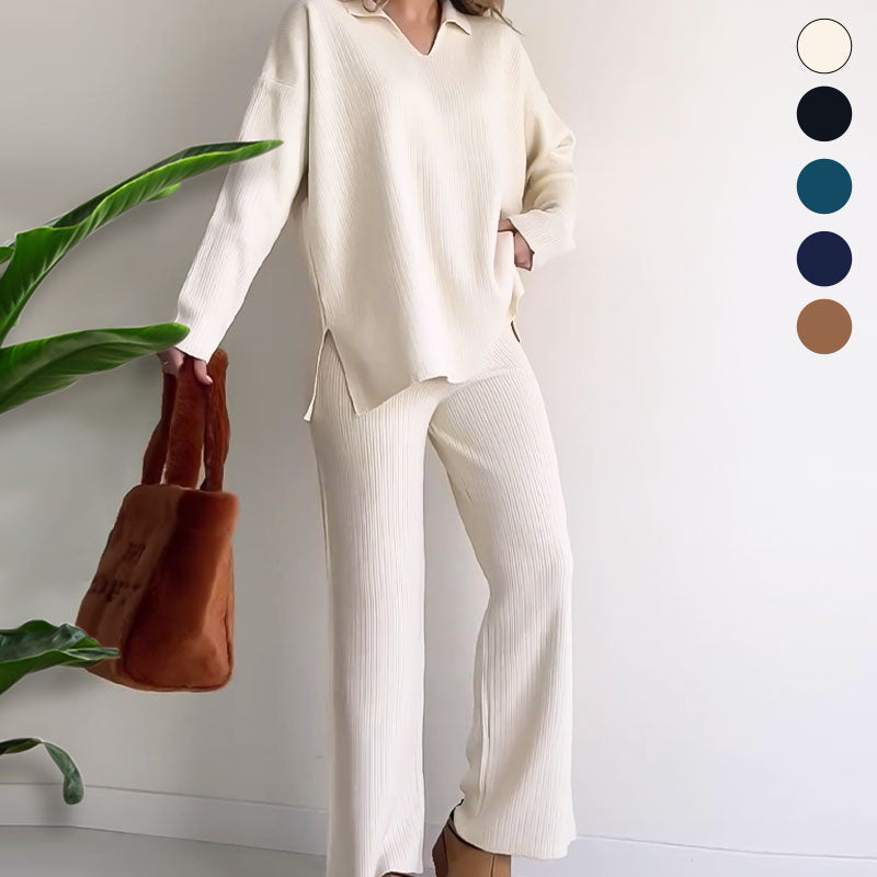 Erin | Casual Two-Piece V-Neck Set