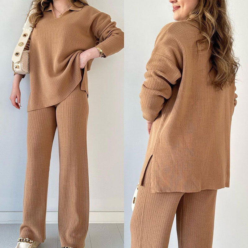 Erin | Casual Two-Piece V-Neck Set