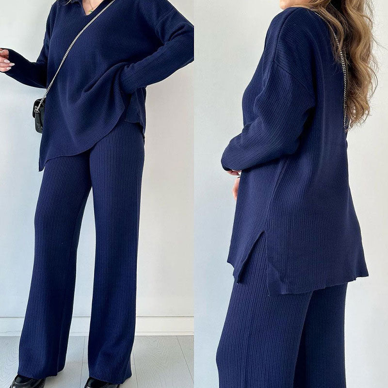 Erin | Casual Two-Piece V-Neck Set