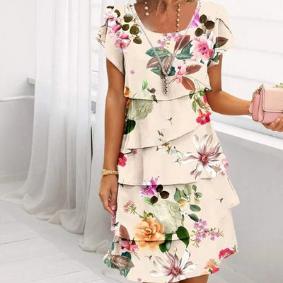 Lyra  Graceful Floral Elegance Dress