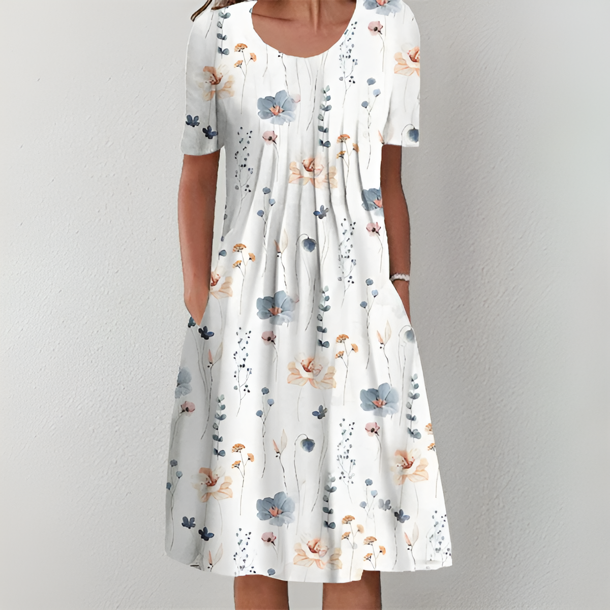 Sofia Floral Midi Dress