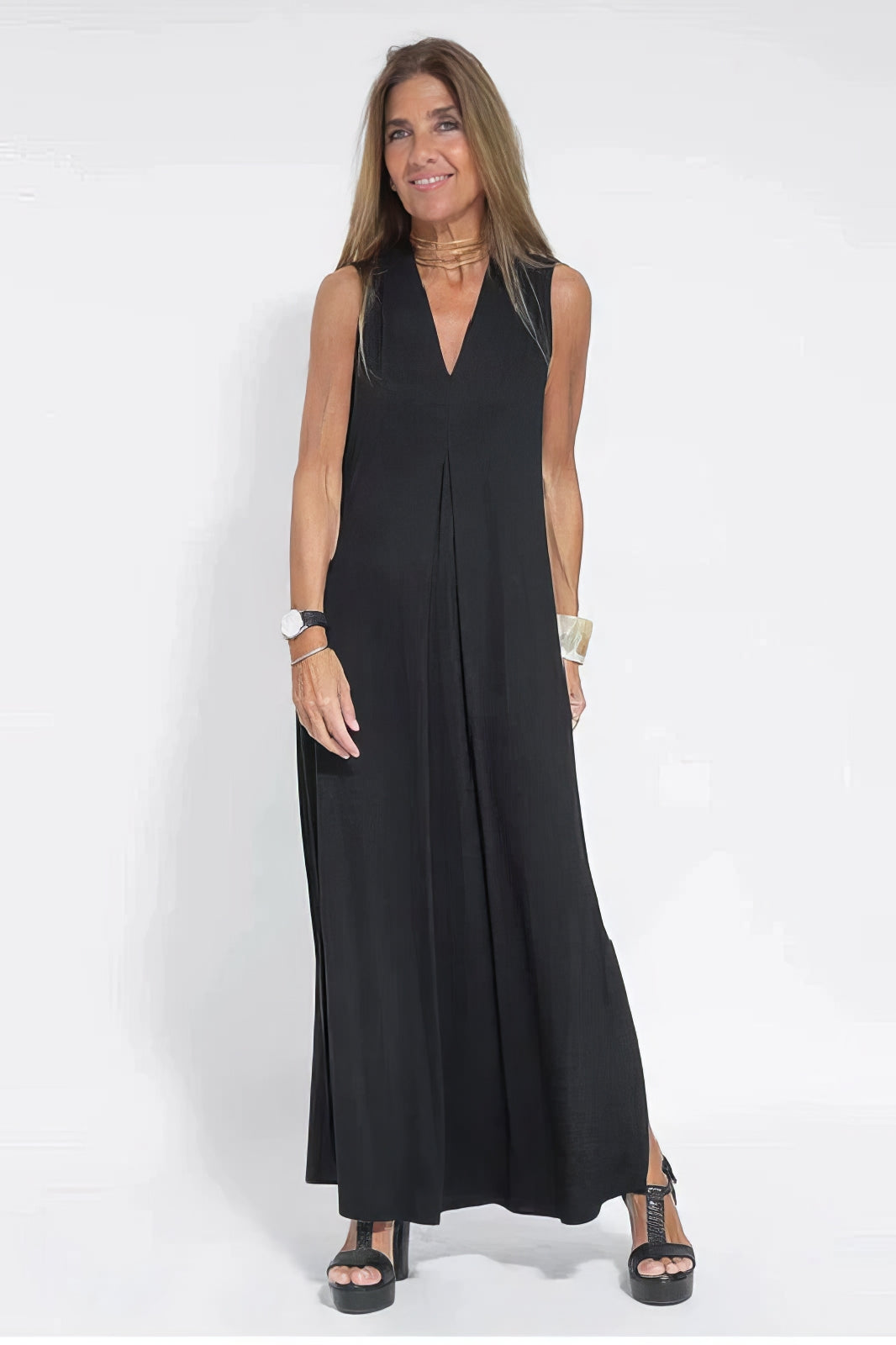 Elegant Long Dress and Matching Cardigan