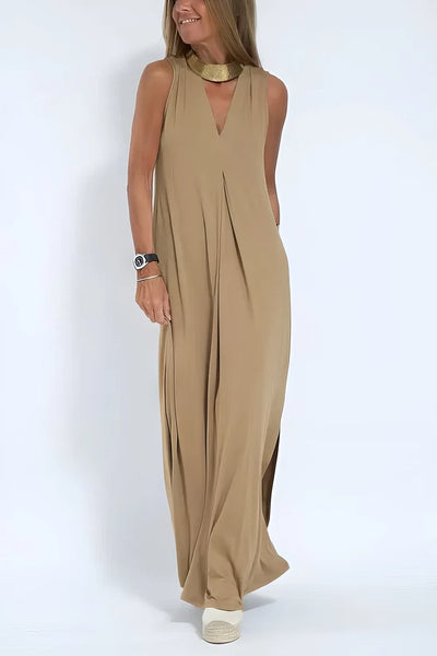 Elegant Long Dress and Matching Cardigan