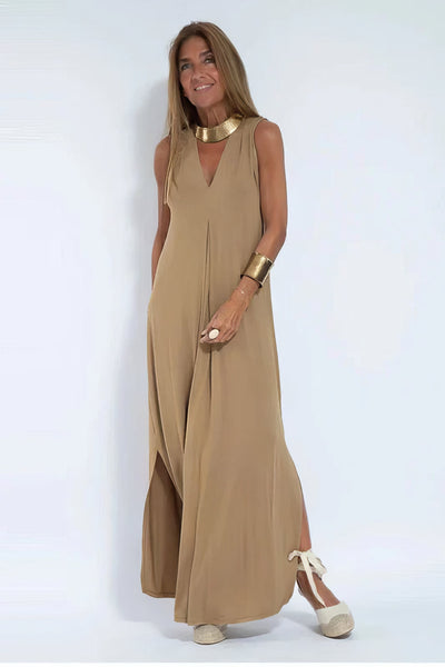 Elegant Long Dress and Matching Cardigan