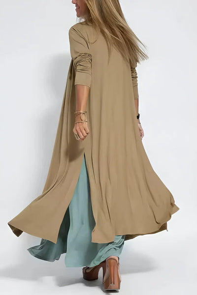 Elegant Long Dress and Matching Cardigan